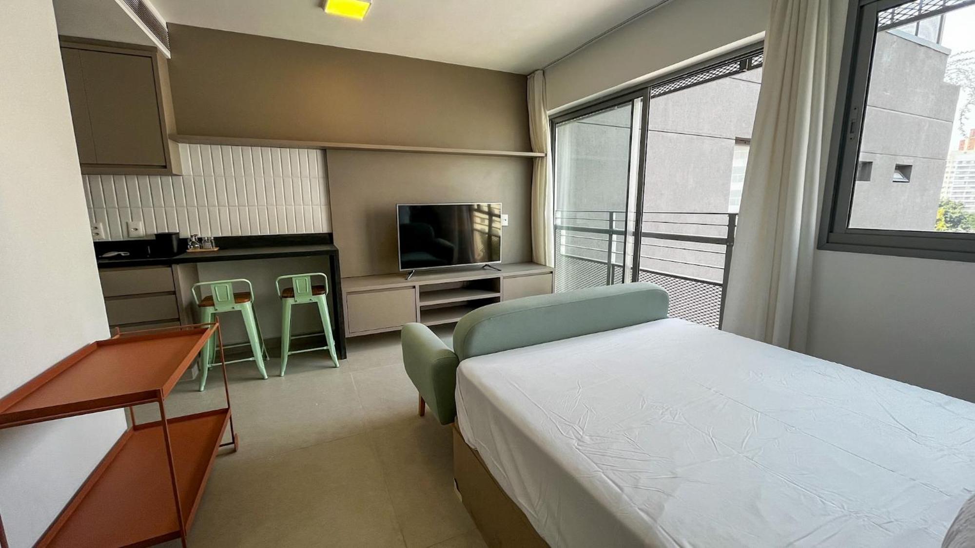 Apartamento Pop Grafite 712 - Moderno Em Pinheiros Com Piscina E Academia