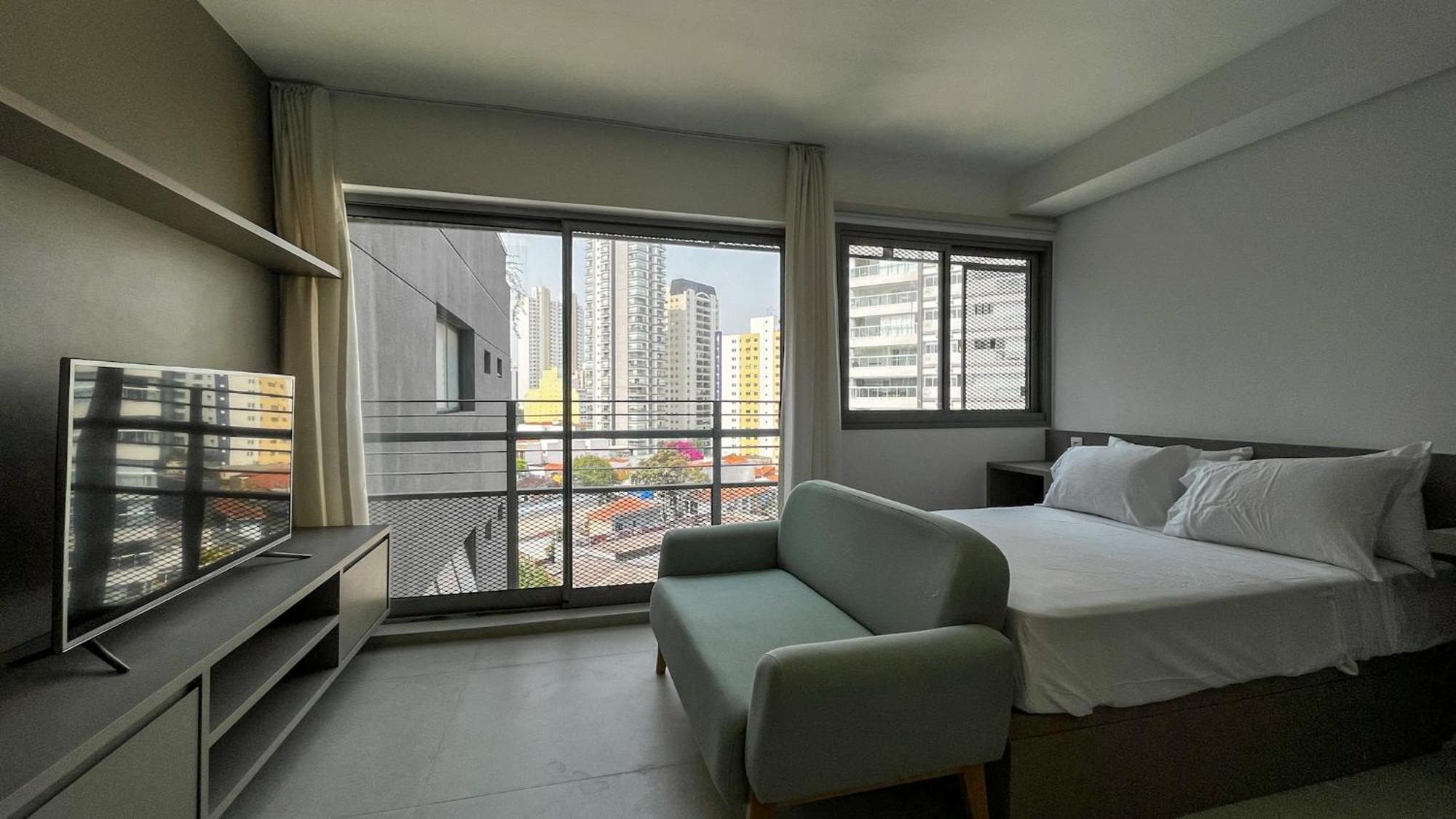 Apartamento Pop Grafite 712 - Moderno Em Pinheiros Com Piscina E Academia