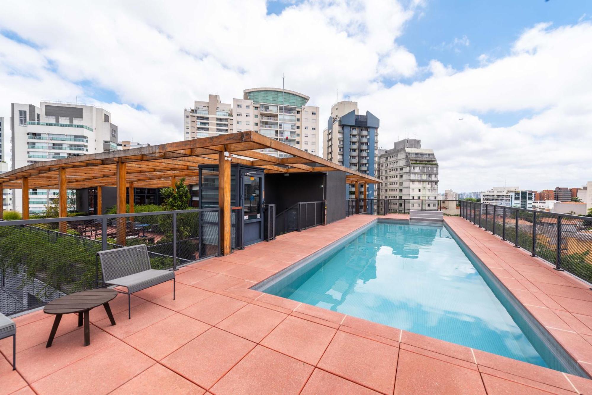 Apartment Pop Grafite 712 - Moderno Em Pinheiros Com Piscina E Academia Sao Paulo